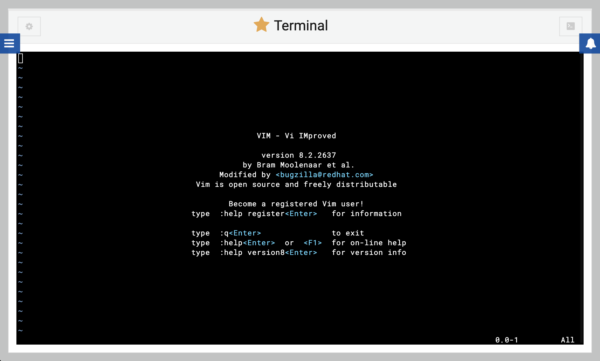 A new Webmin Terminal module
